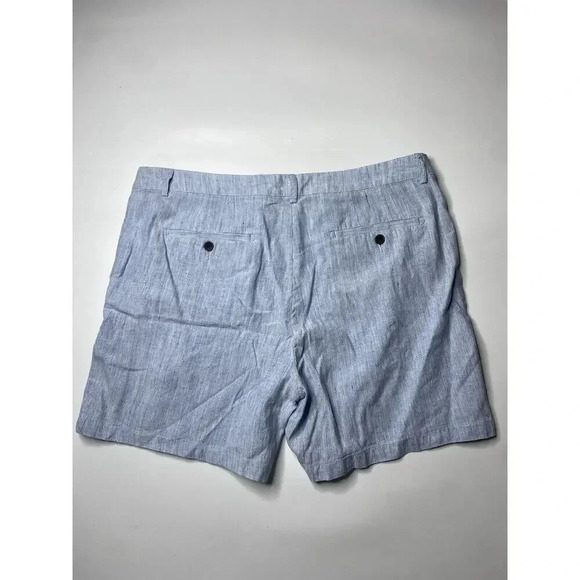 Maravela Beachwear Mens 36 Light Blue Lightweight Linen Blend Chino Shorts $280 - Picture 10 of 10